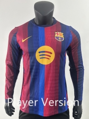 Player Version 26-27 Barcelona Home Blue Red Thailand LS Soccer Jersey AAA-0871