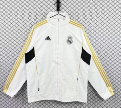 Retro Version 11-12 Real Madrid White Thailand Trench Coats-3257