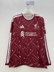 (S-4XL) 26-27 Liverpool Home Red LS Thailand Soccer Jersey AAA-9268