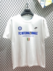 2026 Inter Milan Champions White Cotton T-shirt-DD3