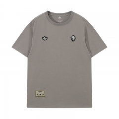 26-27 Juventus Grey Retro Embroidery T-shirt-LH