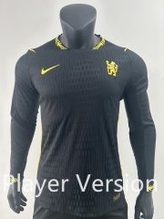 Player Version 26-27 Chelsea Away Black LS Thailand Soccer Jersey AAA-0871