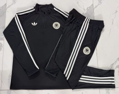 26-27 Germany Dark Grey Thailand Soccer Tracksuit-815