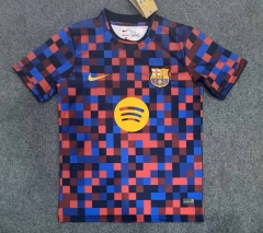 (S-4XL) 26-27 Barcelona Red Blue Thailand Soccer Training Jersey AAA-2483