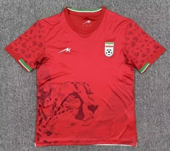 (S-4XL) 26-27 Iran Away Red Thailand Soccer Jersey AAA-8025