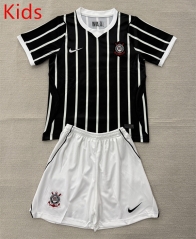 26-27 Corinthians Away Black Kids/Youth Soccer Unifrom-AY