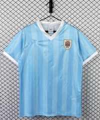 Retro Version 1990 Uruguay Home Blue Thailand Soccer Jersey AAA-3257