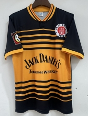 Retro Version 1998 FC St. Pauli Away Yellow&Black Thailand Soccer Jersey AAA-9171
