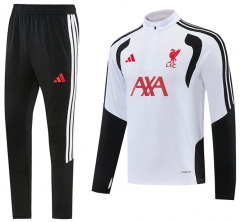 26-27 Liverpool White Thailand Soccer Tracksuit Uniform-LH