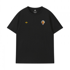 26-27 Spain Black Retro Embroidery T-shirt-LH