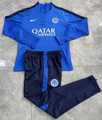 26-27 Inter Milan Color Blue Thailand Soccer Tracksuit-411