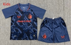 26-27 Feyenoord Rotterdam 2nd Away Dark Grey Kids/Youth Soccer Uniform-3162