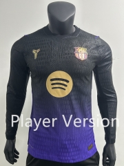 Player Version 26-27 Barcelona Away Black&Purple LS Thailand Soccer Jersey AAA-0871