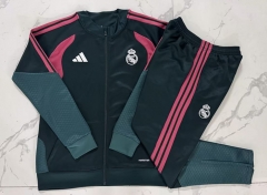26-27 Real Madrid Green Thailand Soccer Jacket Uniform-815
