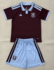 26-27 Aston Villa Home Maroon Soccer Uniform-AY
