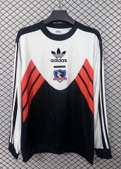 26-27 Colo-Colo Black White Hooded Thailand Soccer Tracksuit-2044