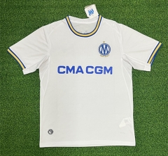 (S-4XL) 26-27 Olympique de Marseille Home White Thailand Soccer Jersey AAA-403