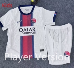 Player Version 26-27 Paris SG Away White Kids/Youth Soccer Uniform-9527