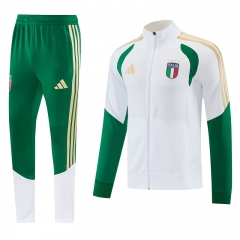 26-27 Italy White Thailand Soccer Jacket Uniform-LH