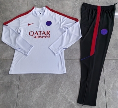 26-27 Paris SG White Thailand Soccer Tracksuit-411