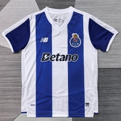 (S-4XL) 26-27 Porto Home Blue&White Thailand Soccer Jersey AAA-4927