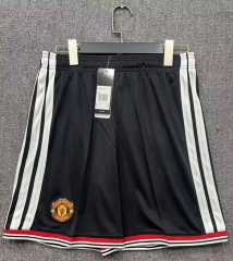 26-27 Manchester United Home Black Thailand Soccer Shorts