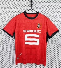 (S-4XL) 26-27 Stade Rennais Home Red Thailand Soccer Jersey AAA-3257