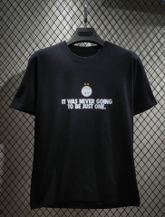 2026 Champions League Version Paris Black Cotton T-shirt-DD3