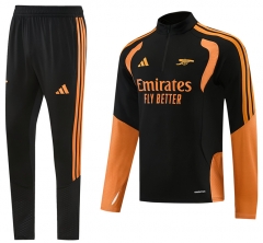 26-27 Arsenal Black Thailand Soccer Tracksuit-LH