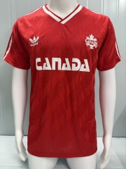 Retro Version 1986 Canada Away Red Thailand Soccer Jersey AAA-503