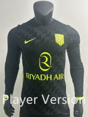 Player Version 26-27 Atletico Madrid Away Black LS Thailand Soccer Jersey AAA-0871