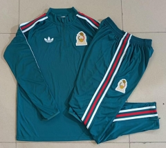 26-27 Mexico Black Thailand Soccer Tracksuit -815