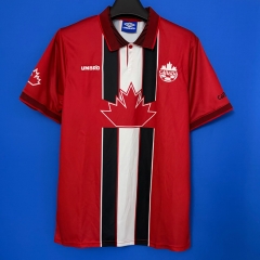Retro Version 1998 Canada Red Thailand Soccer Jersey AAA-6486