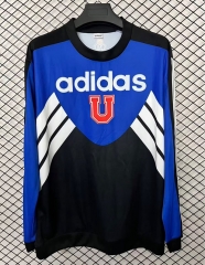 26-27 Retro version Universidad de Chile Blue Black Hooded Thailand Soccer Tracksuit-2044