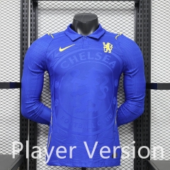 (S-3XL) Player version 26-27 Chelsea Home Blue Thailand LS Soccer Jersey AAA-888