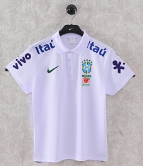 26-27 Brazil White Thailand Polo Shirt-9171