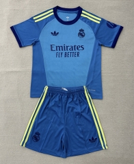 26-27 Real Madrid Goalkeeper Lake Blue Soccer Uniform-AY