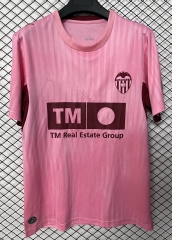 (S-4XL) 26-27 Valencia Pink Thailand Soccer Jersey AAA-2044