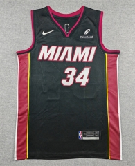 Miami Heat Black #34 NBA Jersey-1380