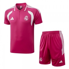 26-27 Real Madrid Pink Thailand Polo Uniform-815