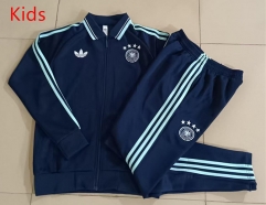 26-27 Germany Royal Blue Kids/Youth Soccer Jacket Uniform-815