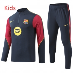 26-27 Barcelona Cyan Kids/Youth Soccer Tracksuit-GDP