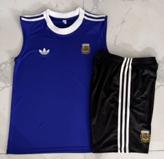 26-27 Argentina Color Blue Thailand Vest Soccer Tracksuit -815