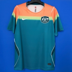 (S-4XL) 26-27 Australia Away Green Thailand Soccer Jersey AAA-6486