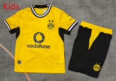 26-27 Borussia Dortmund Home Yellow Kids/Youth Soccer Uniform-9484