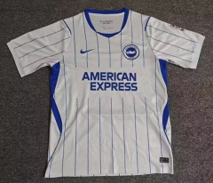 (S-4XL) 26-27 Brighton & Hove Albion Away White Thailand Soccer Jersey AAA-8025