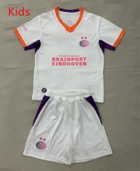 26-27 PSV Eindhoven Away White Kids/Youth Soccer Uniform-AY