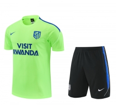 26-27 Atlético Madrid Fluorescent Green Thailand Training Soccer Uniform-4627