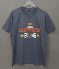 26-27 Spain Dark Grey Cotton T-shirt-LH