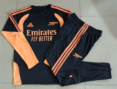 26-27 Arsenal Orange&Black Thailand Soccer Tracksuit-815